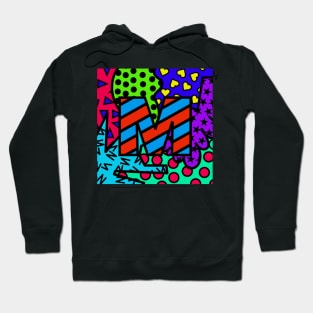 Alphabet Series - Letter M - Bright and Bold Initial Letters Hoodie